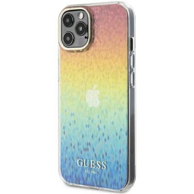 2. Guess IML Faceted Mirror Disco Iridescent Hülle für iPhone 12/12 Pro – mehrfarbig