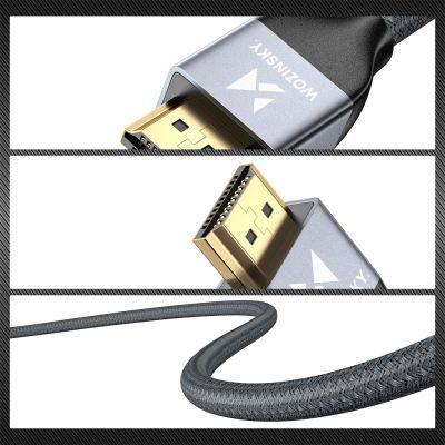 14. Wozinsky HDMI 2.1 Kabel 8K 60 Hz 48 Gbps / 4K 120 Hz / 2K 144 Hz 2 m Silber (WHDMI-20)