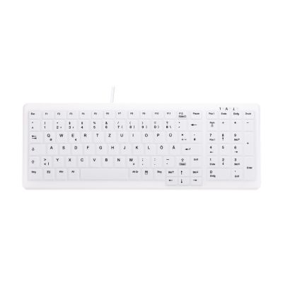 2. CHERRY AK-C7000 Medizinische Tastatur USB QWERTZ Deutsch Weiß
