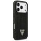 4. Guess Strass Dreieck Logo Hülle für iPhone 17 Pro - Schwarz