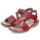 16. Rieker W RKR685 bequeme Ledersandalen rot