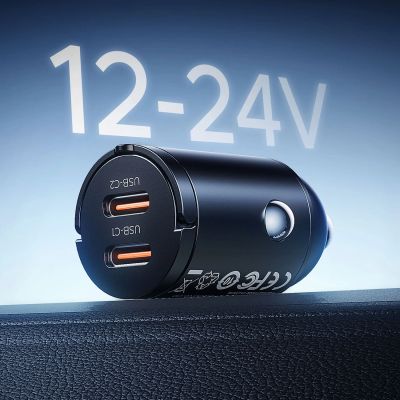 9. ORICO MiniRing 30 W Dual-USB-C-Zigarettenanzünder-Ladegerät aus Zinklegierung