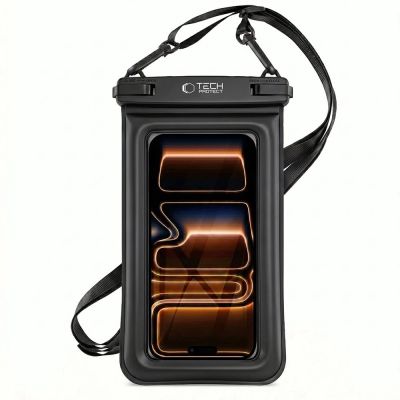 10. Tech-Protect UWC7 Wasserdichte Hülle 6,9" - Schwarz