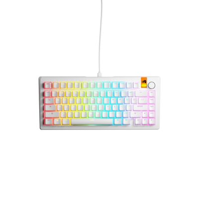 2. Glorious Gaming GMMK 3 HE 75% vorgefertigte USB-Tastatur QWERTY US-Englisch weiß