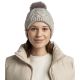 3. Buff Knitted Fleece Caryn Beanie 13674301410 Grau One size