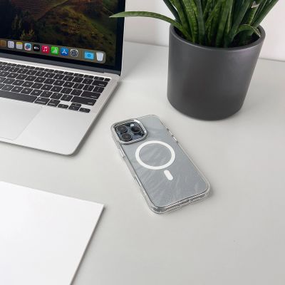 5. Glitter Case MagSafe Kompatibel für iPhone 17 Pro Max - Halbtransparent