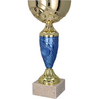 1003. Gold- und blauer Metallbecher TM 9058G