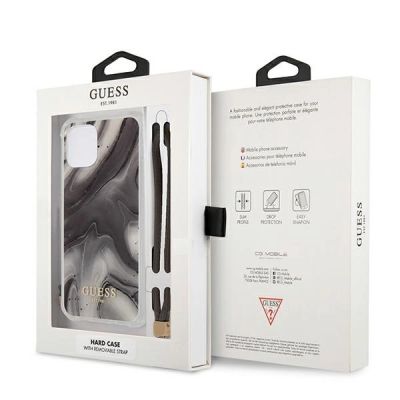 8. Guess GUHCP12SKSMAGR iPhone 12 mini 5.4" grau/graues Hardcase Marble Collection