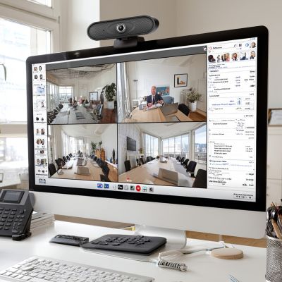 20. NANORS USB-Webcam HD 1080P (1920x1080) mit integriertem Mikrofon, Kabellänge 1,7 m, 25 FPS, RS680