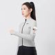 3. Rockbros YDWT006 TVI Damen-Radtrikot, isoliert, Herbst/Winter, Größe S – Weiß und Grau