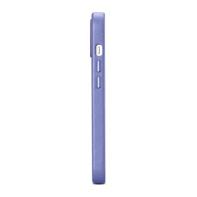 6. iCarer Case Lederhülle Echtleder iPhone 14 Plus Hellviolett (MagSafe-kompatibel)