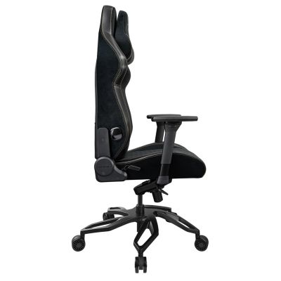 4. COUGAR CGR-T2F-GLB Universeller Gaming-Stuhl mit gepolsterter, bezogener Sitzfläche, Schwarz