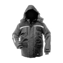 LANGE JACKE ARKTIC GRAU/SCHWARZ WJ-89243XL