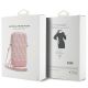 5. Guess Zip GCube Bottom Stripe Handytasche – Rosa