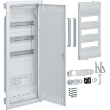 Kunststoff-Schalttafel PT Hybrid 36M 1x Montageplatte IP40 865x335x90 Perforierte Tür Volta.Hybrid