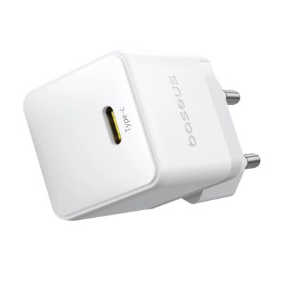 4. Baseus Palm 1C 20W Wandladegerät (mit Baseus Mini White USB-C 60W (20V/3A) 1m Kabel) - Weiß