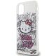 6. Hello Kitty IML Kitty On Bricks Graffiti Hülle für iPhone 11 / Xr – weiß