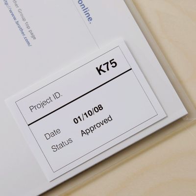 3. Brother DK-22212 Beschriftungsbänder Schwarz auf Weiß