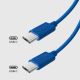3. SBS TECABLETISSUETCB USB-C – USB-C-Kabel 1,5 m 60 W geflochten – blau