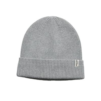 Jack & Jones Herren-Wintermütze, schwarz, Jacbrink Beanie, Artikelnummer 12193386, Hellgrau meliert