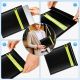 3. Set mit 5 feuerfesten RFID-Blockiertaschen OTN-5R mit Griff und Reflektor – Schwarz