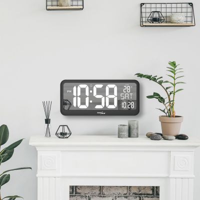 7. GRÜNBLAU LCD-WANDUHR MIT TEMPERATURSENSOR GB214