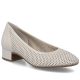 Damen-Lederpumps mit Lochmuster, beige Rieker 43459-60