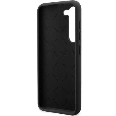 7. Guess GUHCS23MSLSMK S23+ S916 schwarz/schwarz Hardcase Silikon Vintage Gold Logo