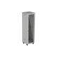 22. LANBERG Standschrank 19" 42U 600x600 Graue Glastür LCD (Flatpack) V2