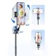 16. Selfie Stick WC1Y2S Teleskopstativ 1,3 m aus Aluminiumlegierung mit Telefonhalter – Schwarz