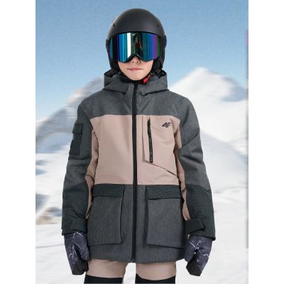 10. Snowboardjacke für Kinder, 10000 Membran, 4F 4FJRAW25TTJAU1039-82S