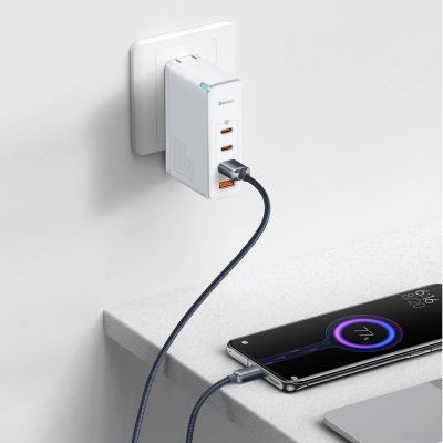 11. Baseus Crystal Shine Series Kabel USB-Kabel für schnelles Laden und Datenübertragung USB Typ A - USB Typ C 100 W 2 m schwarz (CAJY000501)