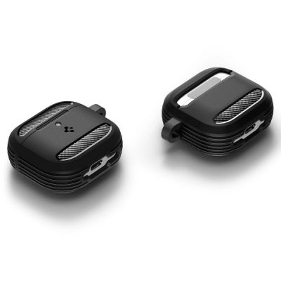 8. Spigen Rugged Armor Hülle für AirPods 4 – Schwarz