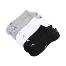 Puma Sneaker Socken, 3er-Pack, Grau, Weiß, Schwarz, 938624 17