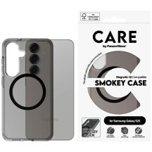CARE by PanzerGlass Flagship Urban Combat Black QI-Hülle für Samsung Galaxy S25 – durchscheinender Rauch