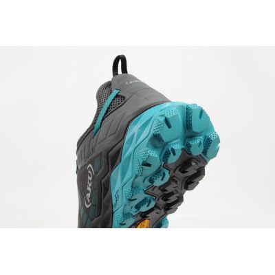 7. Aku Damen Flyrock Gore-Tex Trekking-Sportschuhe, strapazierfähig, grau-blau