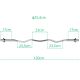 27. 1200 mm leicht abgewinkelter Hals mit Gewinde
