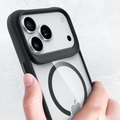 7. 3mk Satin Armor MagCase für iPhone 17 Pro Max – Transparent Schwarz