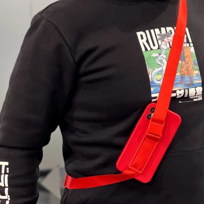 15. Seilhülle Gelhülle mit Lanyard Kette Tasche Lanyard Samsung Galaxy A72 4G blau