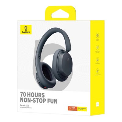 2. Baseus Bowie D05 Kabelloser On-Ear-Bluetooth-5.3-Kopfhörer – Schwarz