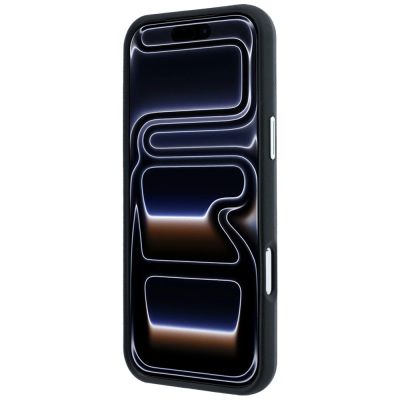 5. BMW MagSafe Hülle mit geprägtem, gestepptem Metalllogo für iPhone 18 Pro / 17 Pro – Dunkelgrau