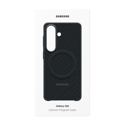 6. Samsung Carbon Magnet Case für Samsung Galaxy S26, kompatibel mit MagSafe – Schwarz