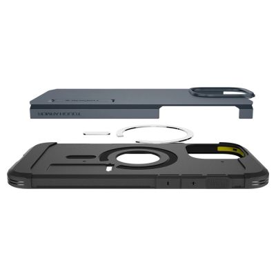 7. Spigen Tough Armor MagSafe Hülle mit Ständer für iPhone 16 Pro Max – Dunkelgrau