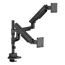 ICY BOX IB-MS702-T Monitorhalterung/Ständer 144,8 cm (57") Schreibtisch Schwarz