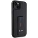 4. BMW Grip Stand Hot Stamp Hülle für iPhone 14 Plus / 15 Plus - Schwarz