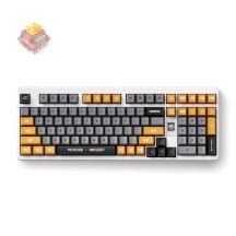 MCHOSE x Unbox Therapy – UT98 Gaming-Tastatur USB + Funk + Bluetooth Weiß