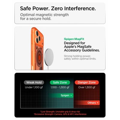 10. Spigen Ultra Hybrid MagSafe Hülle für iPhone 18 Pro / 17 Pro – Orange