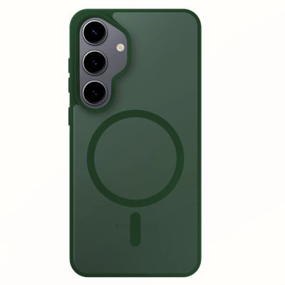 21. 3mk Smoke MagCase für Samsung Galaxy S25 - Grün-Transparent