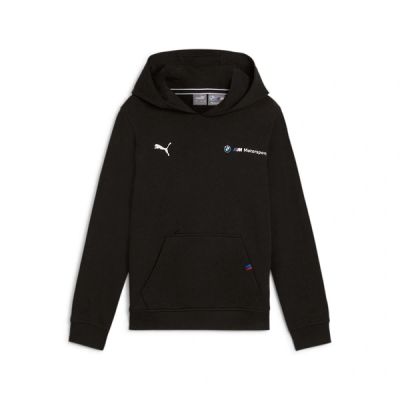 6. Puma BMW MMS Kinder-Kapuzenpullover mit Känguru-Motiv, Schwarz