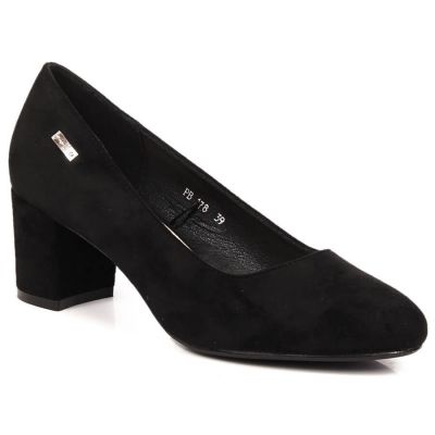12. Sergio Leone W SK314D Wildleder Pumps mit Absatz Schwarz